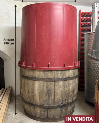 Botte in legno e Vasca per Svinare