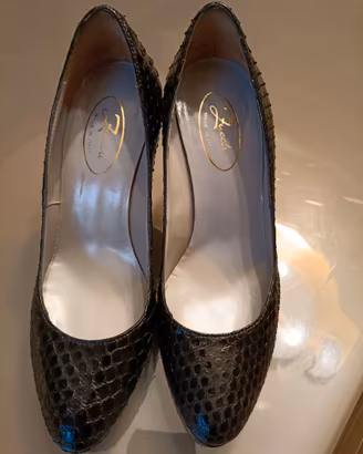 Scarpa donna in pitone colorato