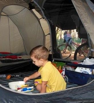 Tenda da campeggio 4 posti con veranda