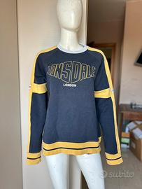 Felpa Lonsdale vintage stile americano L uomo blu