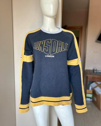 Felpa Lonsdale vintage stile americano L uomo blu