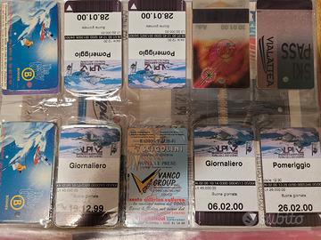 Sky pass e carte telefoniche vintage 