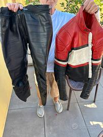 Giubbino e pantaloni moto