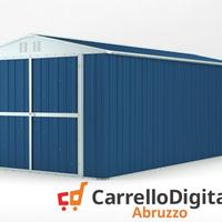 Box garage auto in Acciaio 327x611 19mq blu