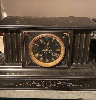 antico orologio da tavolo  in marmo