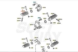 Pedana ant Sx Kawasaki GPZ S 500 340280045