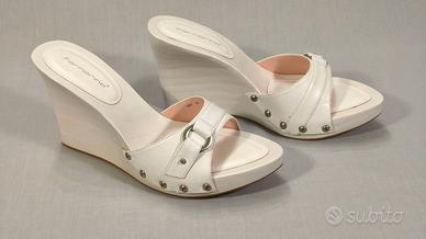 Zoccolo legno e pelle