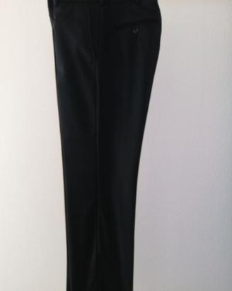 Pantaloni da uomo neri, 70% lana, taglia 48