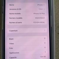 Iphone 14 Plus 128Gb come nuovo senza un segno