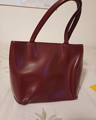 Borsa di pelle bordeaux Astore