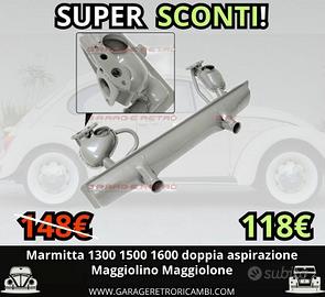 VW MAGGIOLINO MAGGIOLONE MARMITTA 1300 1500 1600