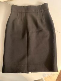 Gonna nera longhette vita alta