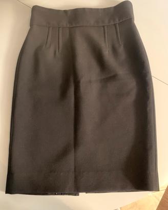 Gonna nera longhette vita alta