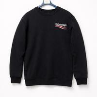 Felpa Balenciaga taglia L nera – logo ricamato