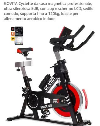 spin bike govita con volano 24 kg