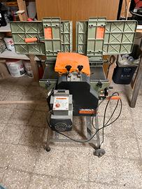 Pialla a filo e spessore con carrello e bucatrice