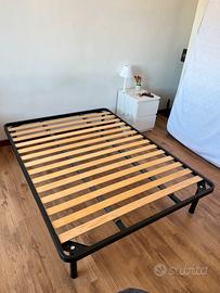 Rete letto ortopedica 140x190 in metallo