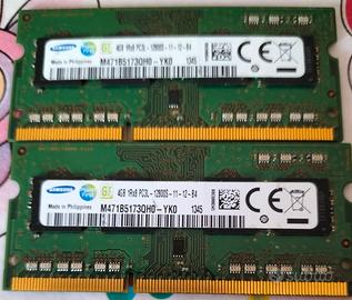 2*Samsung RAM 4 GB  
(8 GB totali)