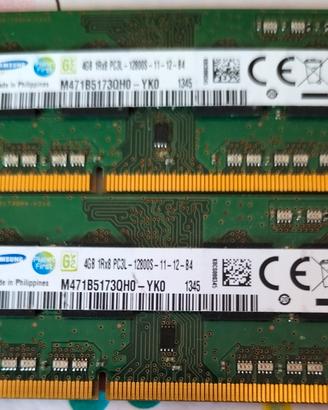 2*Samsung RAM 4 GB  
(8 GB totali)