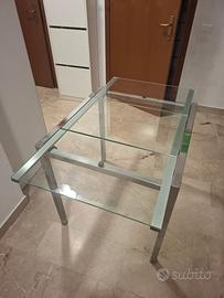 🍽️ Tavolo Glivarp vetro allungabile 70x75-115 cm
