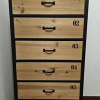 Cassettiera  Settimanile industriale 6 cassetti