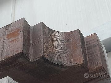 travi in legno con frontino per gazebo