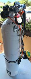 Bombola subacquea per ossigeno deco 7 L.