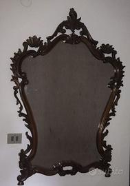 Specchiera d'epoca in legno  