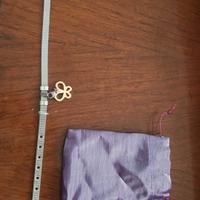 Braccialetto Rosa Pepe made in Italy con ciondolo 