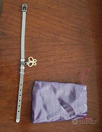 Braccialetto Rosa Pepe made in Italy con ciondolo 