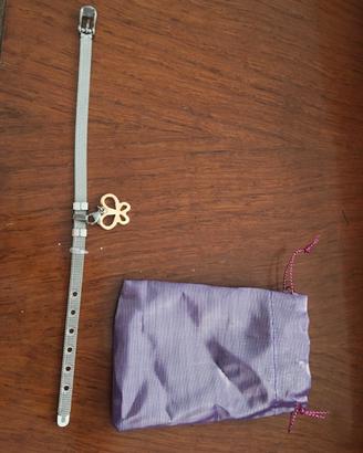 Braccialetto Rosa Pepe made in Italy con ciondolo 