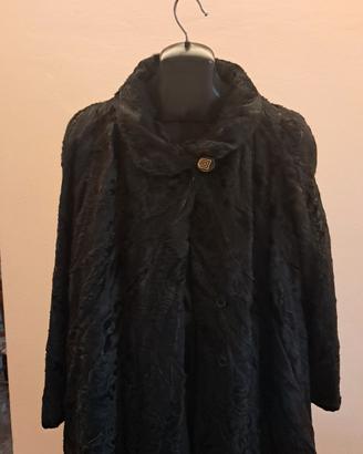 Splendida Pelliccia di Astrakan Nero, Vintage e El