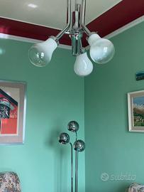 Lampadario con lampada studio Vintage anni 70