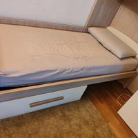 Letto con rete e cassetti cameretta