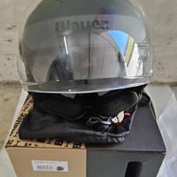Casco jet blauer nero opaco praticamente nuovo!!!