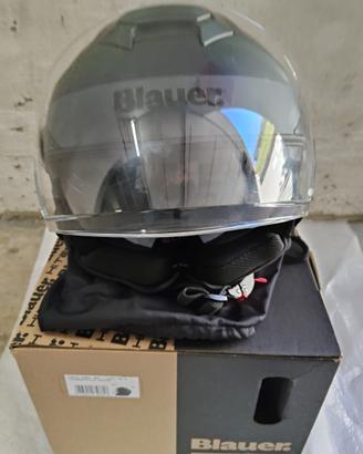 Casco jet blauer nero opaco praticamente nuovo!!!