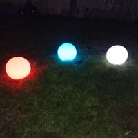 sfere luminose per giardino 