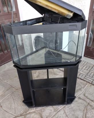 Acquario angolare 110 lt. con mobiletto