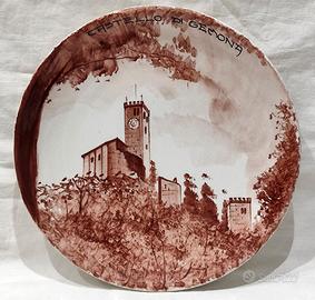 Piatti decorativi vedute friulane ceramica #2