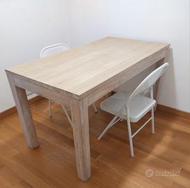 TAVOLO DESIGN ROVERE SBIANCATO