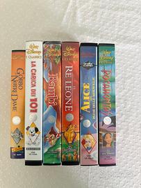 6 VHS originali titolo vari Re Leone