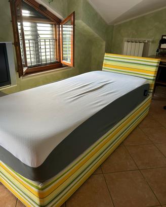 Letto Singolo contenitore Desirée e Materasso Emma