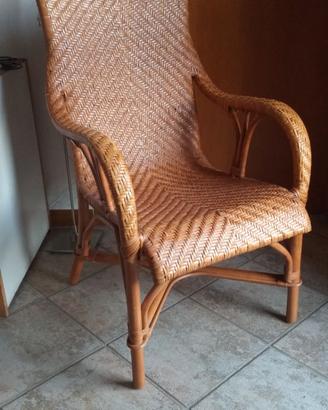 Poltrona in midollino