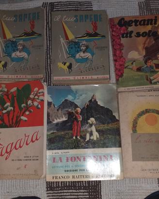 Libri sussidiari scuola elementare anni 40-50