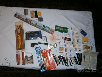 set da collezione pipa-accendini anni '60-'70