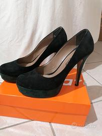 scarpe camoscio nero 