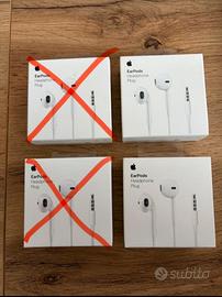 Cuffie iPhone Apple EarPods con jack 3,5 mm nuove
