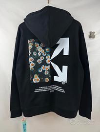 Felpa Off-White x Flowers Nera