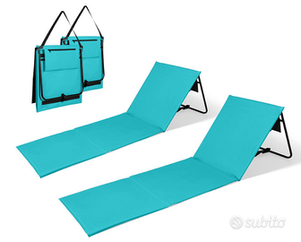 Intimo Living Set di 2 lettini da spiaggia con sch