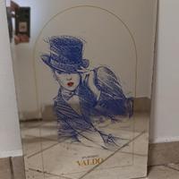 Specchio pubblicitario vintage Spumante Valdo